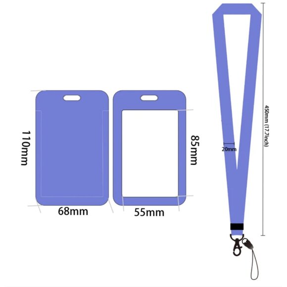 Hello Kitty ID Badge Holder with Neck Lanyard – Cute Card Case for Girls - Picture 3 of 3